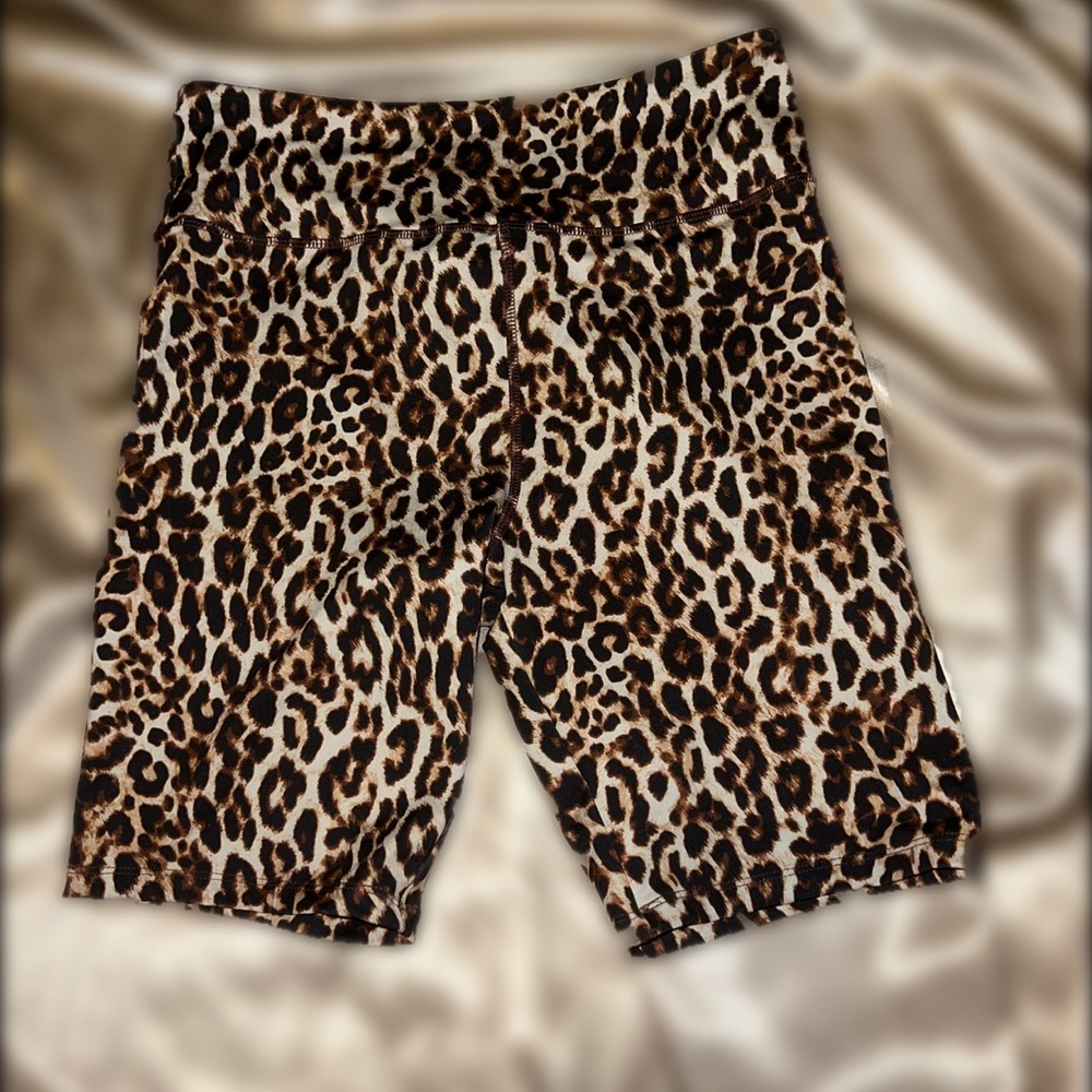 Forever 21 Cheetah Print Biker Shorts